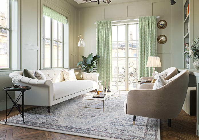 Opulent Scallop, Spearmint - Made To Measure Curtains - Image 8